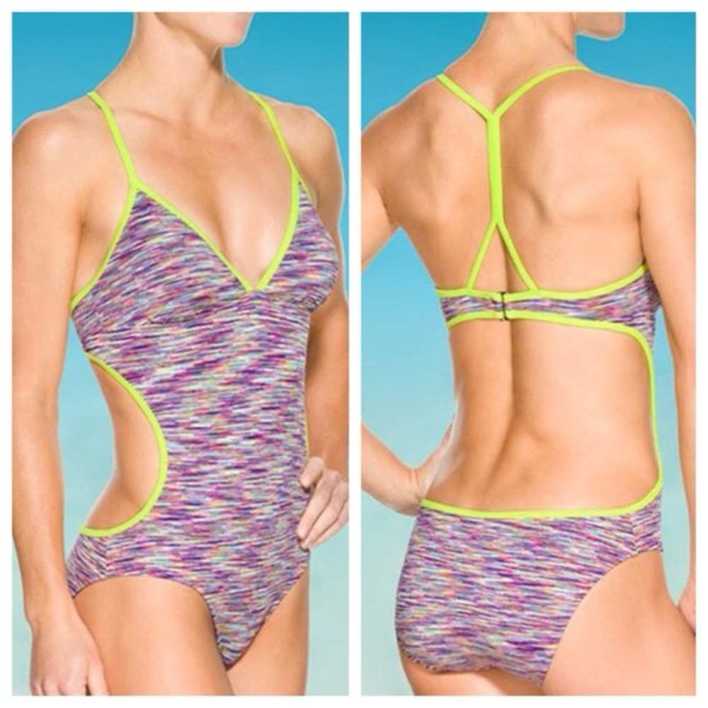 Athleta Kata Space Dye Cut-Out‎ One-Piece Swimsuit 🏖️
